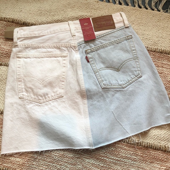 NWT Levi’s Two Tone Colorblock Alternative Skirt - Picture 6 of 7